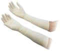 Elbow Length Latex Examination gloves White Colour