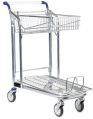 Stainless Steel Movable Luggage Trolley