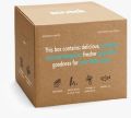 Brown kraft paper food packaging box