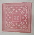 Pink cotton square printed bandana