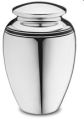 Art Deco Silver Finish Cremation Urn