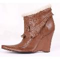 Brown Ladies Leather Boots