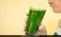 Green Liquid giloy papaya tulsi juice