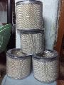 Round Grey Stainless Steel Industrial Air Filter