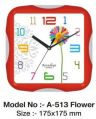 A-513 Flower Design Wall Clock