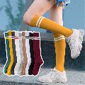 Cotton Available in many colors Plain Printed school socks
