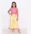 Girls Embroidered Top With Palazzo Pant
