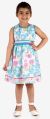 Cotton Multicolor Printed Kid 1 girls floral print frock