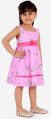 kid 1 Multicolor Printed Sleeveless Cotton girls party wear frock