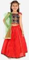 Kids Frill Sleeves Lehenga Choli Set