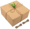 Cardboard Rectangular Square Brown Plain gift packaging corrugated box