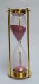 Brass Hourglass Round 200gm Golden New Polished 30 minutes sand timer
