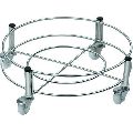 Round Grey Polished Sky stainless steel lpg cylinder trolley