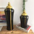 ancient rhyme ceramic Bottle Shaped Different colors painted Polished ceramic home decoration vases
