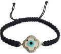 Evil Eye Clover Charm Bracelet In 14k Gold