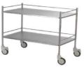 Large Stainless Steel Instrument Trolley