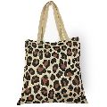 Leopard Printed Jute Bag