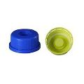 Blue & Green Round Plastic Screw Cap