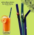 Rustic Horse glass straws