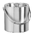 Silver Stainless steel Double Wall Ice Bucket
