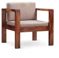 Kurtana Wood Cushion Sofa Chair