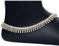 Party Wear Silver Anklets
