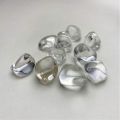 Marble White Polished clear quartz tumbled stones