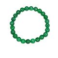 Plain Polished green jade crystal bracelet