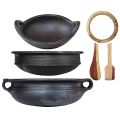 Black Clay Pot, Kadai  And Chatti