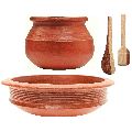 Red Clay Handi And Pot Set