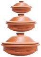 Red Clay Pot Set with Lid