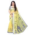 Available all color Unstitched cotton silk saree