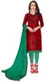 Available all color Najmeen Maroon Rama Rama glaze cotton unstitched salwar suit
