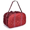 Red Polyester Duffle Bag