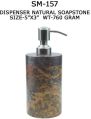 Natural Soapstone Soap Dispenser