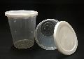 Round Transparent biodegradable plastic glass