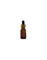 15 ml amber frosted dropper bottle