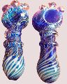 Round Blue Glass Pipe