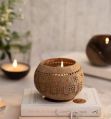 Tropical Coconut Shell Candle Holder
