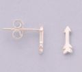 925 Sterling Silver Arrow Design Stud Earrings