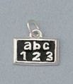 925 Sterling Silver Back to School Pendant