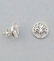 925 Sterling Silver Tree of Life Earrings