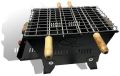 Classic Charcoal Barbecue Grill with 4 skewers, 1 ss grill and 1 coal tray