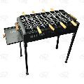 Classic advance Charcoal Barbecue Grill with 8 skewers, 1 ss grill and 1 coal tray