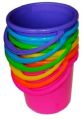 Round Available in Many Colors Geenova colorful plastic bucket