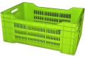 Rectangular Green Geenova fruit vegetable plastic crate