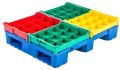 Square Polished Geenova multi color plastic pallets