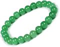 green jade bracelet round shape natural crystal stone bead bracelet