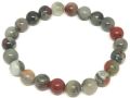 natural bloodstone 6 mm beads crystal healing stone semi precious bracelet