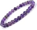 natural reiki healing amethyst 6mm crystal stone beads charm bracelet